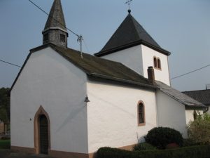 Kapelle Brecht - Sicht Hof Winter